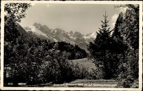 Ak Schwand Oberstdorf im Oberallgäu, Mädelegabelgruppe