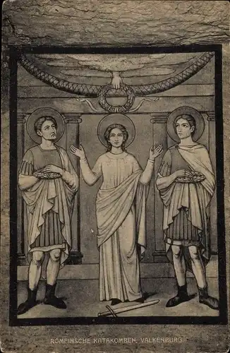Ak Valkenburg Limburg Niederlande, Romeinsche Katakomben