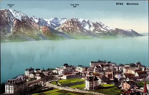 Ak Montreux Kanton Waadt Schweiz