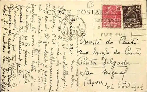 Ak Monaco, Die alten Stadtmauern