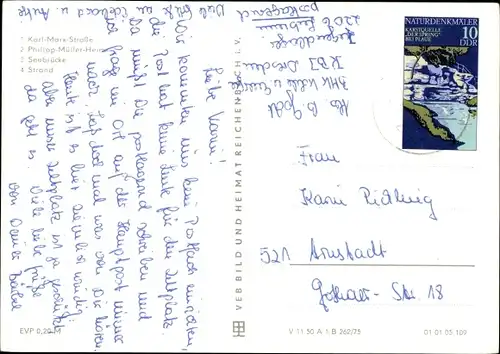 Ak Ostseebad Lubmin Vorpommern, Karl-Marx-Straße, Philipp-Müller-Heim, Seebrücke, Strand