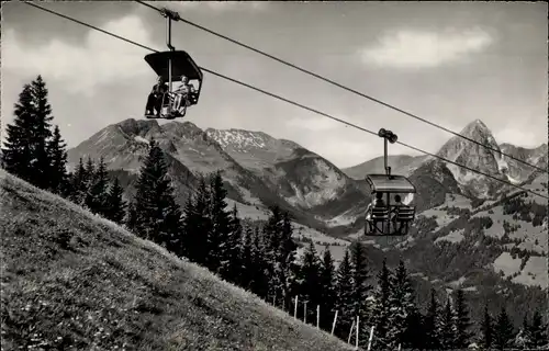 Ak Gstaad Saanen Kanton Bern, Sitzlift Wasserngrat