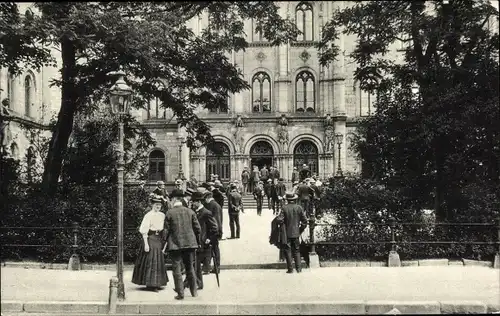Studentika Ak Göttingen in Niedersachsen, Vor dem Auditorium, Akademisches Viertel