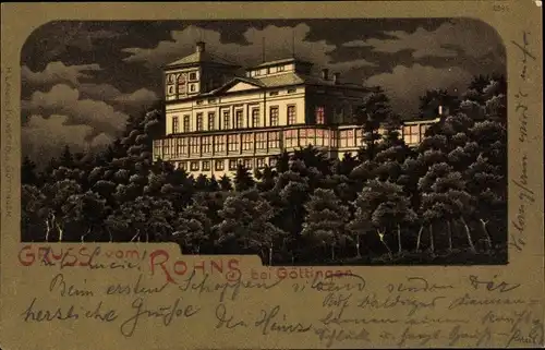 Litho Göttingen in Niedersachsen, Ansicht vom Rohns, Bäume