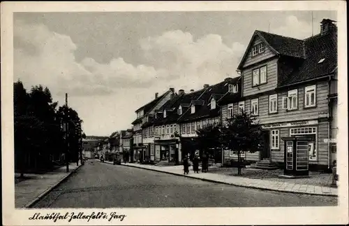 Ak Clausthal Zellerfeld im Oberharz, Straßenpartie