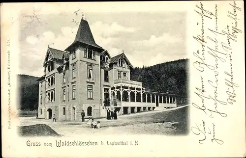 Ak Lautenthal Langelsheim im Oberharz, Waldschlößchen