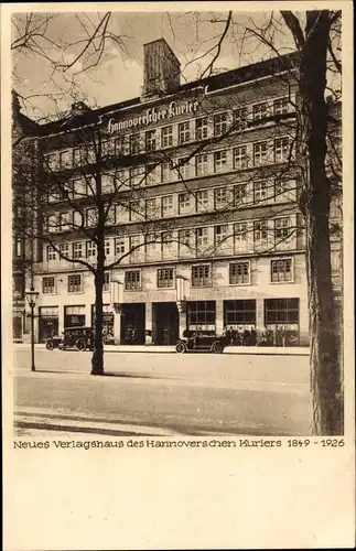 Ak Hannover, Neues Verlagshaus der Hannoverschen Kuriers