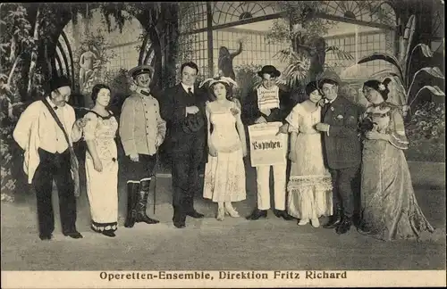 Ak Operetten Ensemble, Direktion Fritz Richard