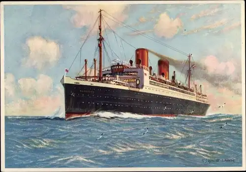 Künstler Ak Doppelschraubendampfer Stuttgart, Norddeutscher Lloyd Bremen