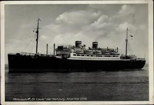 Ak Motorschiff St. Louis, Hamburg Amerika Linie, HAPAG