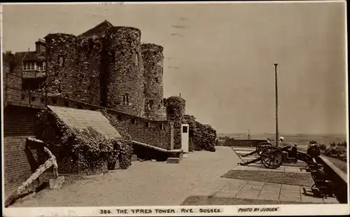 Ak Rye East Sussex England, Der Ypernturm