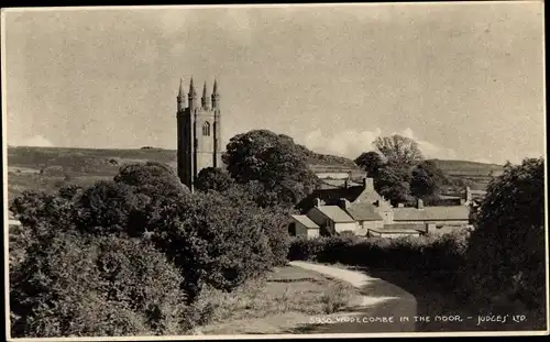 Ak Widdecombe Widecombe auf dem Moor Dartmoor Devon England, Schloss