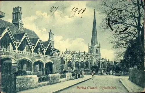 Ak Trowbridge Südwestengland, Pfarrkirche