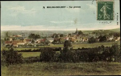 Ak Moulins Engilbert Nièvre, Gesamtansicht