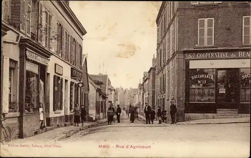 Ak Meru Oise, Rue d'Agnicourt