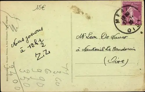 Ak Meru Oise, Rue d'Agnicourt