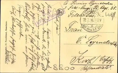 Ak Roeselare Roeselaere Rousselare Roulers Westflandern, Ooststraat