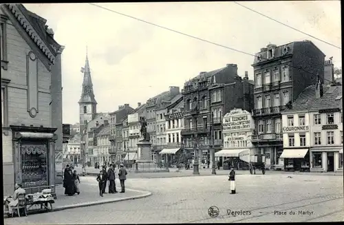 Ak Verviers Wallonie Lüttich, Place du Martyr