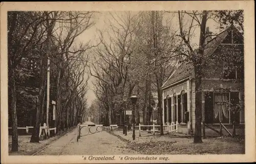 Ak 's Graveland Nordholland Niederlande, 's Gravelandsche weg