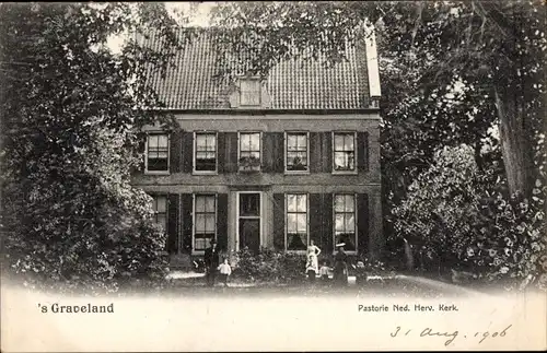 Ak 's Graveland Nordholland Niederlande, Pastorie Ned. Herv. Kerk