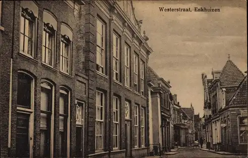 Ak Enkhuizen Nordholland Niederlande, Westerstraat