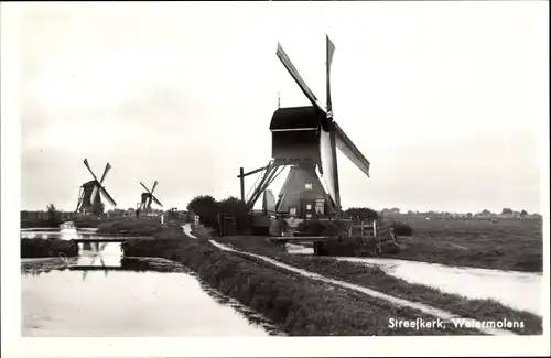 Ak Streefkerk Südholland, Watermolens