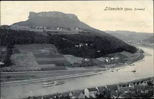 Ak Bad Schandau an der Elbe, Lilienstein