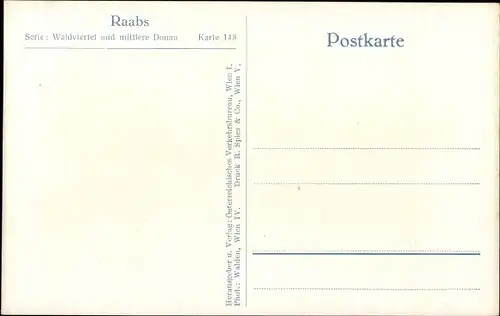 Ak Raabs an der Thaya in Niederösterreich, Burg