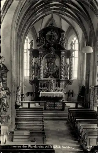Ak Abtenau in Salzburg, Inneres der Pfarrkirche