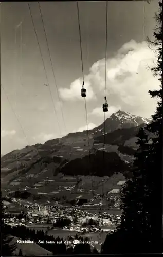 Ak Kitzbühel in Tirol, Seilbahn auf den Hahnenkamm