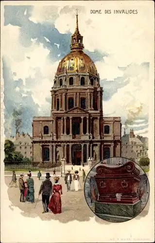 Litho Paris VII, Dome des Invalides, Tombe Napoléon I.
