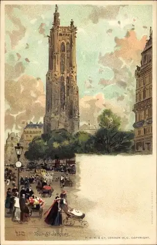 Ak Künstler Loir Luigi, Paris, Tour St. Jacques