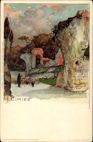 Künstler Litho Wielandt, Manuel, Cimiez Alpes Maritimes, Ruins