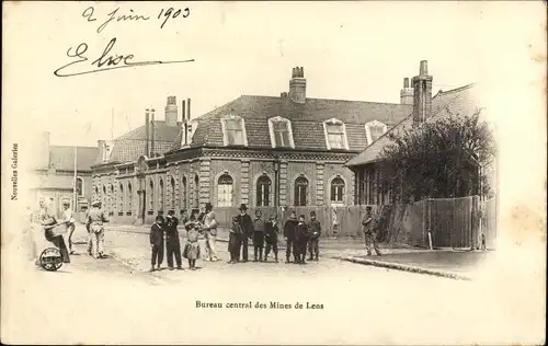 Ak Lens Pas de Calais, Bureau central des Mines de Lens