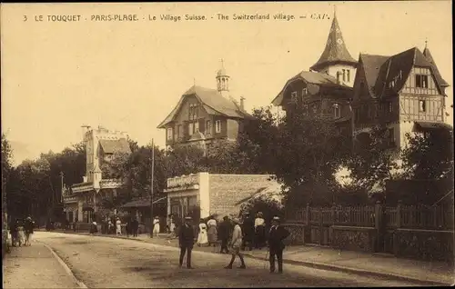 Ak Le Touquet Paris Plage Pas de Calais, Le Village Suisse