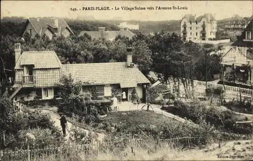 Ak Le Touquet Paris Plage Pas de Calais, Le Village Suisse, Avenue St Louis