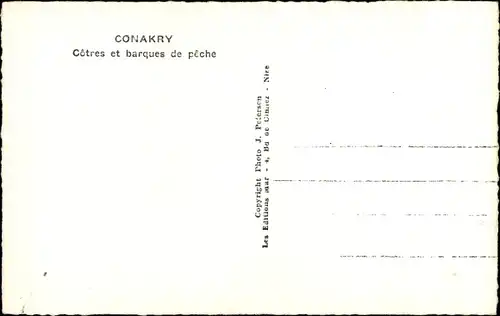 Ak Conakry Konakry Guinea, Kutter und Fischerboote