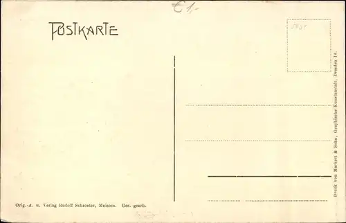 Ak Meißen an der Elbe, Königl. Albrechtsburg, Böttcherzimmer