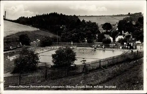 Ak Lauenstein Altenberg im Erzgebirge, Stadtbad