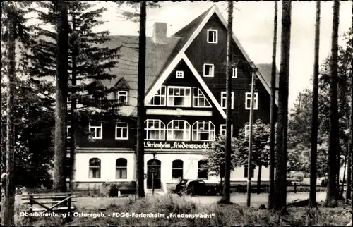 Ak Oberbärenburg Altenberg im Erzgebirge, FDGB Ferienheim Friedenswacht