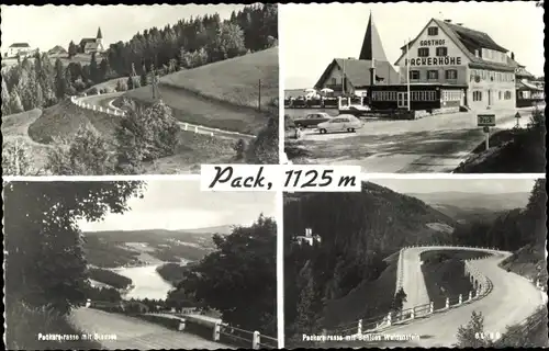 Ak Pack Steiermark, Gasthof Packerhöhe, Packerstraße, Schloss Waldenstein