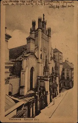 Ak Warszawa Warschau Polen, Kathedrale