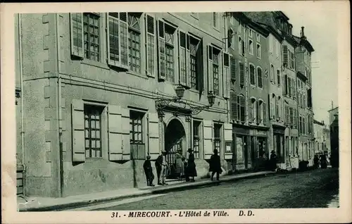 Ak Mirecourt Lothringen Vosges, Rathaus