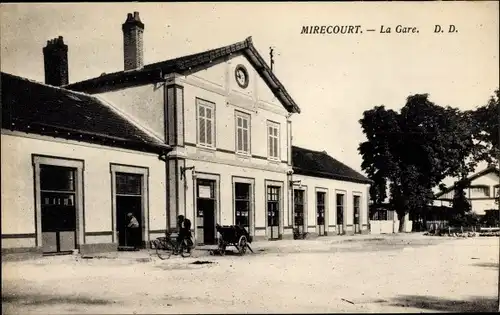 Ak Mirecourt Lothringen Vosges, Bahnhof