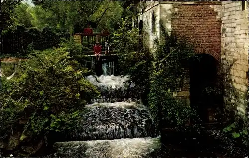 Ak Valkenburg (L.) Limburg Niederlande, Waterval Geulhemermolen