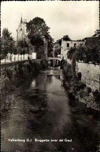 Ak Valkenburg (L.) Limburg Niederlande, Bruggetje over de Geul