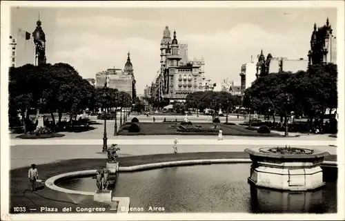 Ak Buenos Aires Argentinien, Plaza del Congreso