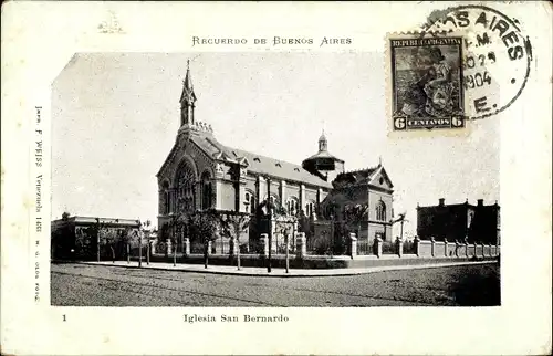 Ak Buenos Aires Argentinien, Iglesia San Bernardo