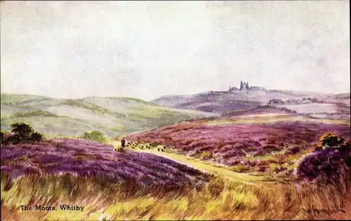 Künstler Ak Whitby North Yorkshire England, The Moors