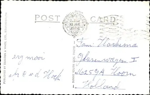 Ak Ilfracombe Devon England, View from Hillsboro'